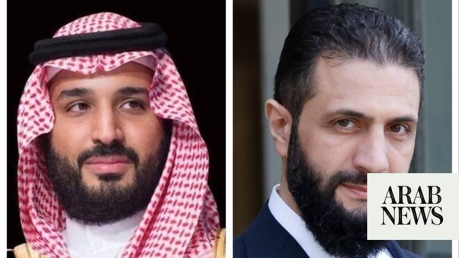 Saudi crown prince welcomes measures announced by Al-Sharaa to